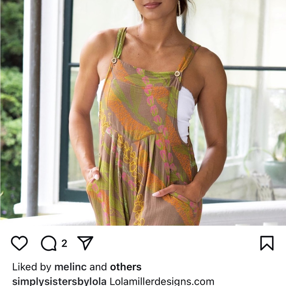 Brown Floral Jumpsuit